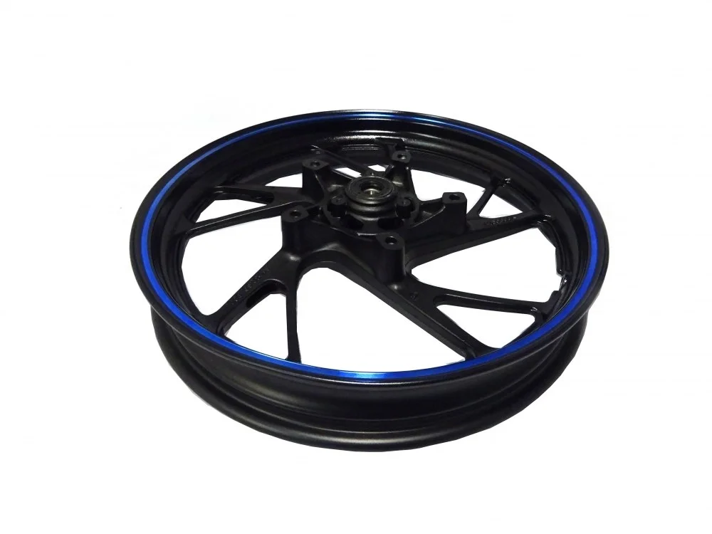 Junak ADV125 felga 17 × 2,50 koła przód (czarny połysk-niebieska) (5-ramienna) — ujęcie 2