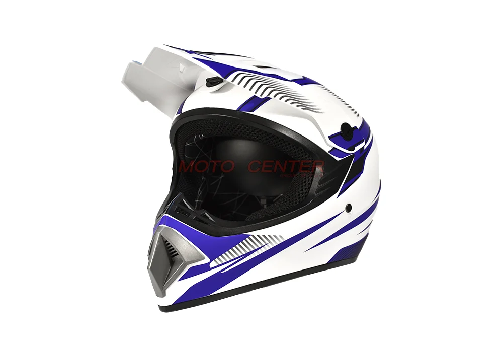 Kask crossowy MPX WL-905 biały mat/niebieski XL — ujęcie 1