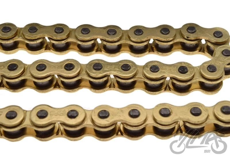 Łańcuch napędowy Motochain 520 — 130 ogniw, złoty — ujęcie 2