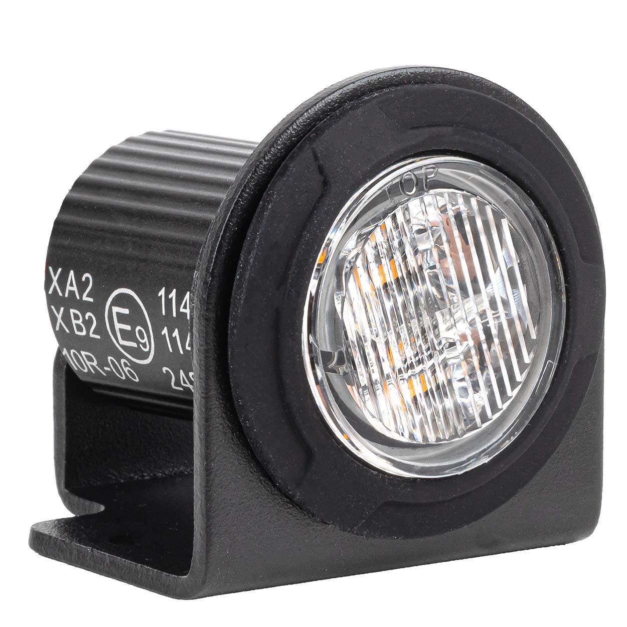 Lampa ostrzegawcza okrągła pomarańczowa LED R65 12 V 24 V 12 W