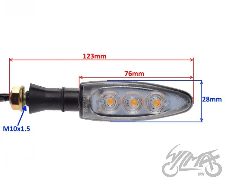 Tylne kierunkowskazy LED do Junaka 905 — komplet J9052462 — ujęcie 2