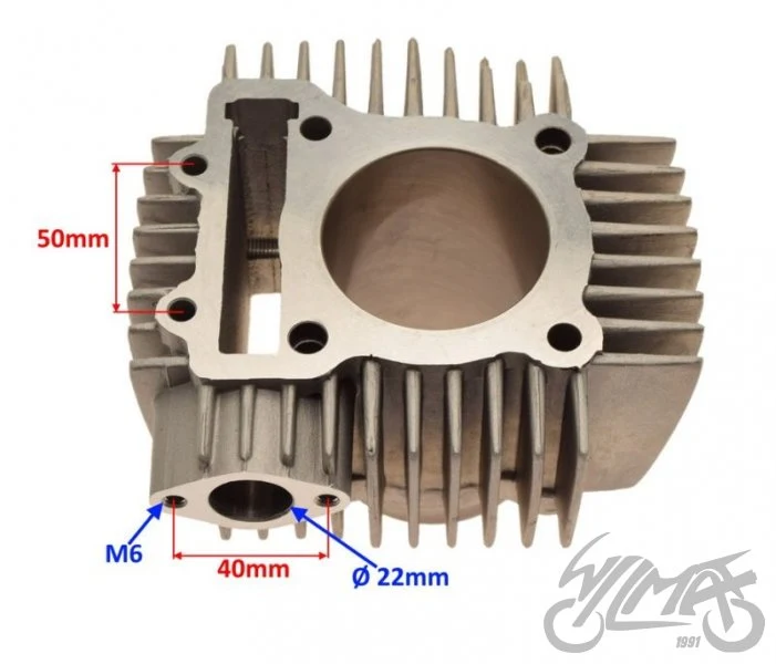 Cylinder do silnika Zongshen DT190 komplet — ujęcie 3