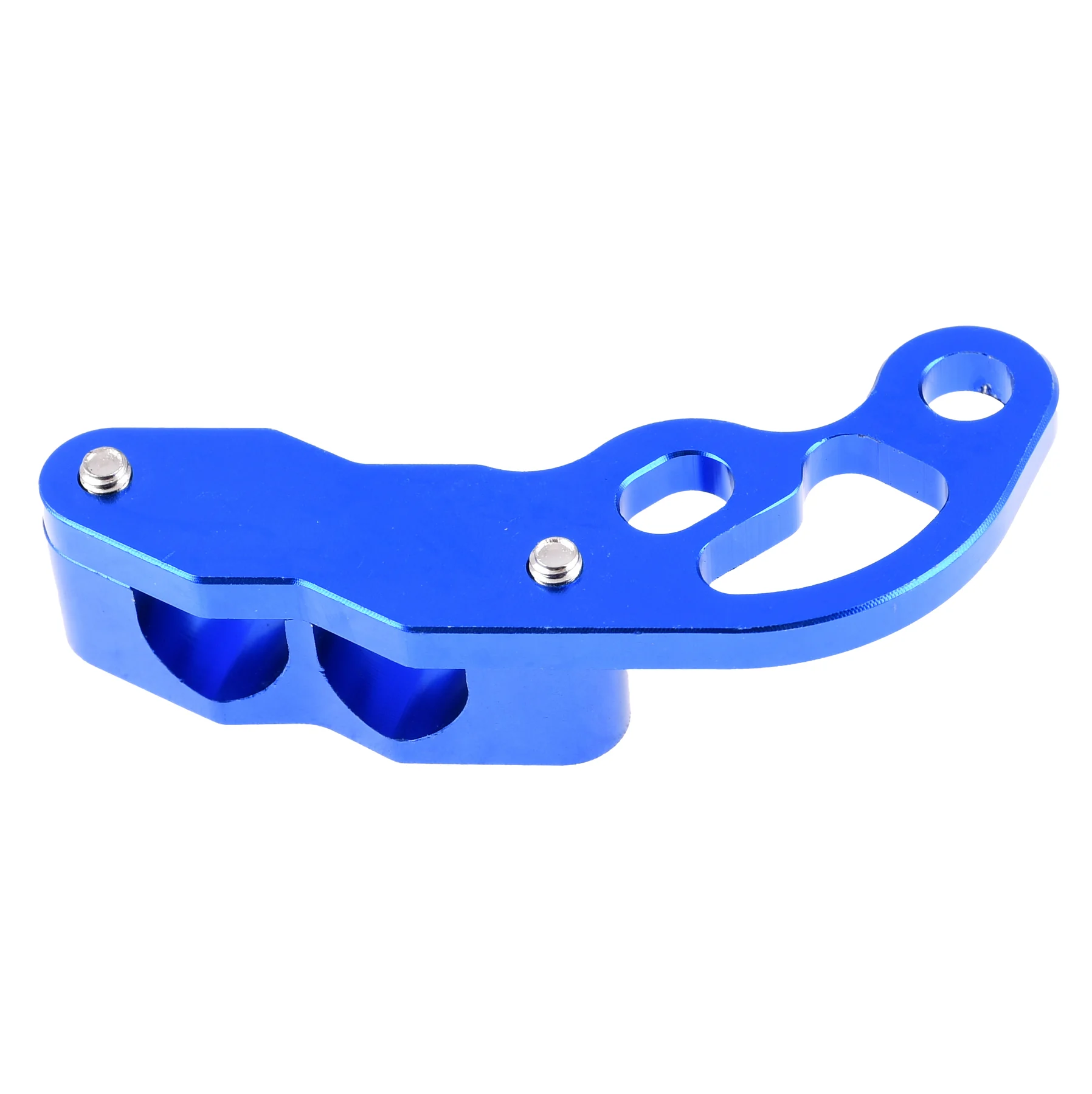 Uchwyt linek / przewodu hamulcowego uniwersalny aluminium CNC anoda niebieski V3 Racing Force — ujęcie 2