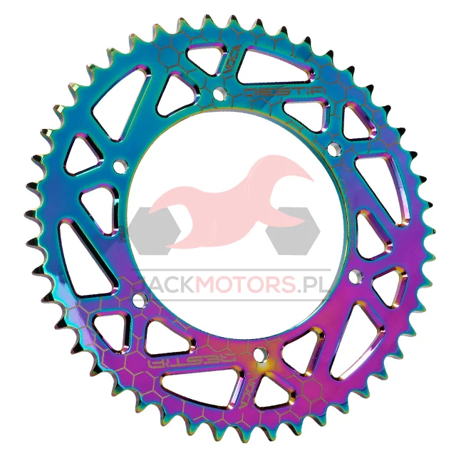 Zębatka tylna VOCA racing aluminium CNC 48Z Derbi Senda sm DRD gpr nude / Aprilia RS4 · titanium — ujęcie 4