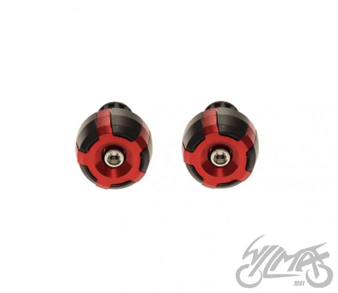 Końcówki kierownicy czerwone — komplet AW56932 — ujęcie 2