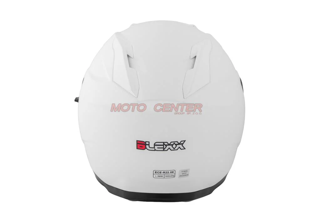 Kask motocyklowy otwarty z blendą BLEXX OF-835 biały mat XL Homologacja ECE R22.06 — ujęcie 4