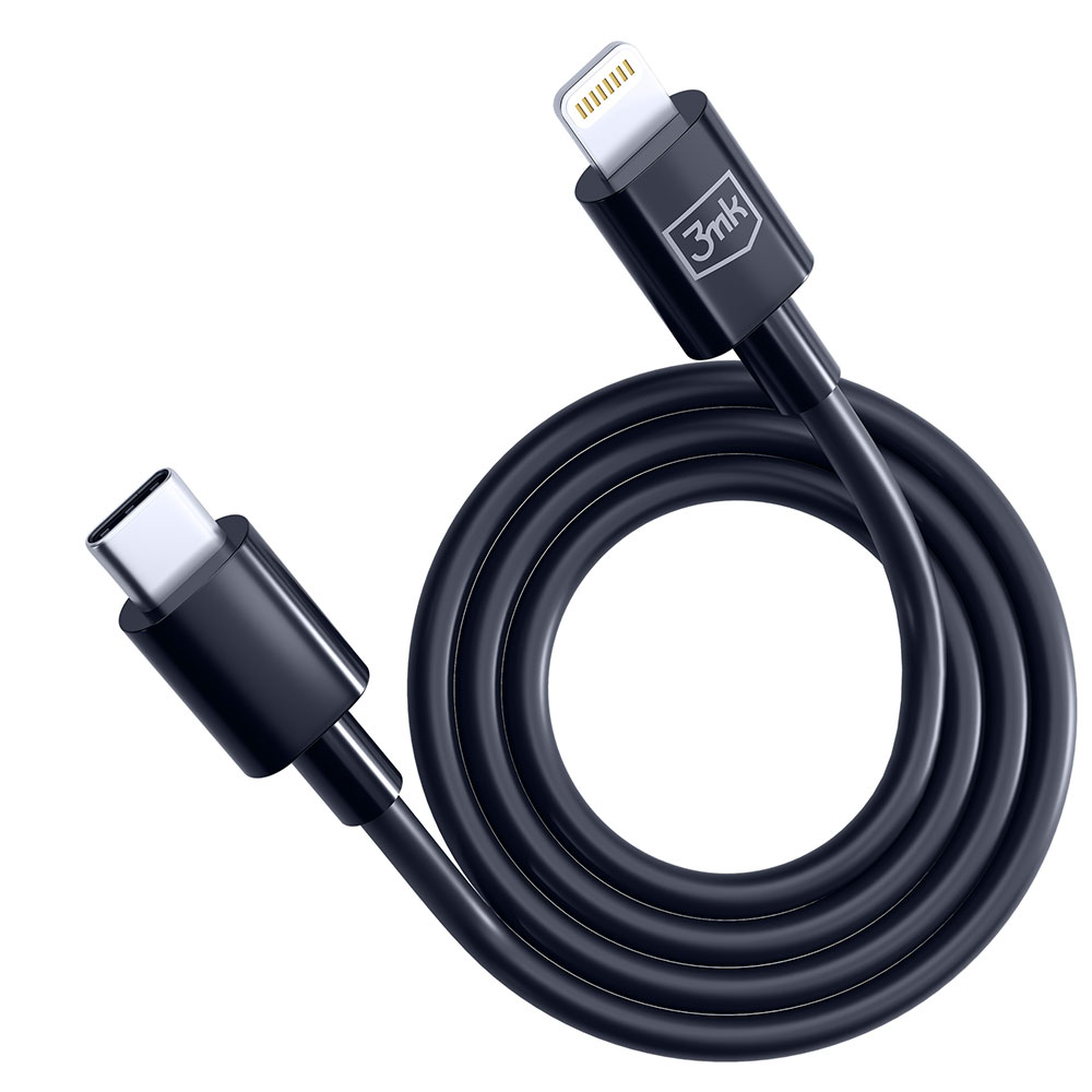 Kabel USB C 20 W [1.2M] Black Lightning 3MK 5903108541206