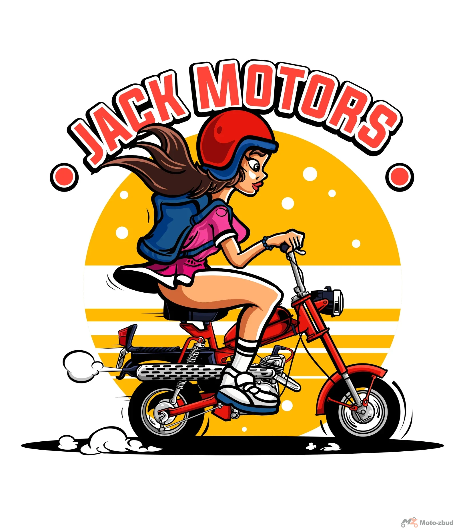 Naklejka Jack Motors Motorynka