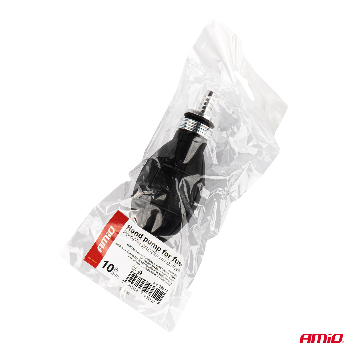 Pompka ręczna gruszka do paliwa 10 mm — ujęcie 3