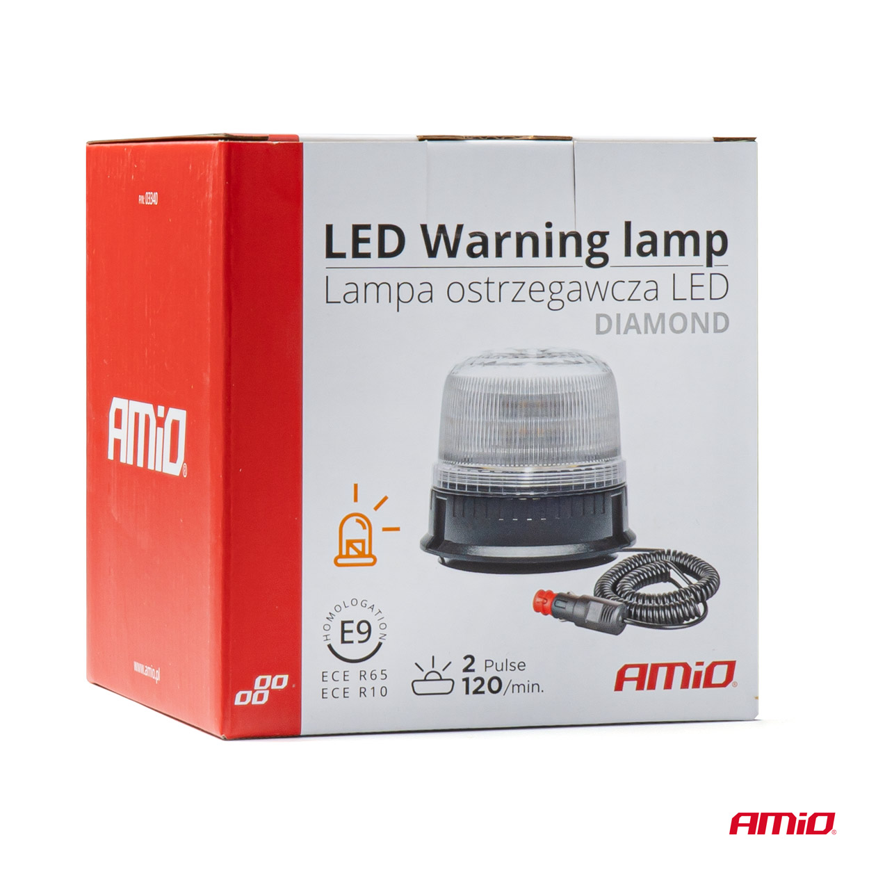 Lampa ostrzegawcza błyskowa kogut 24 LED W25M 12 V 24 V — ujęcie 8