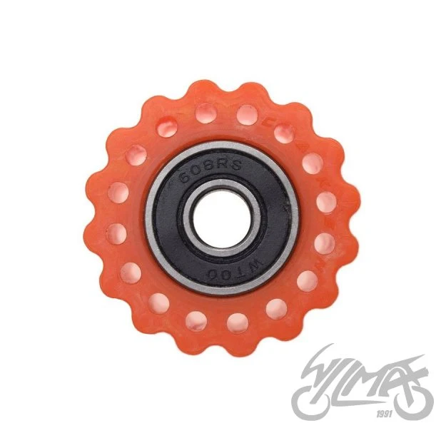 Rolka prowadząca łańcucha 38 mm — otwór 8 mm, pomarańczowa, AW567742 — ujęcie 2