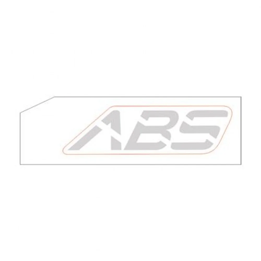 Naklejka "ABS" na błotnik przód szara lewa (nr kat.1210312-374000) (Zontes ZT 125-G1/GK)