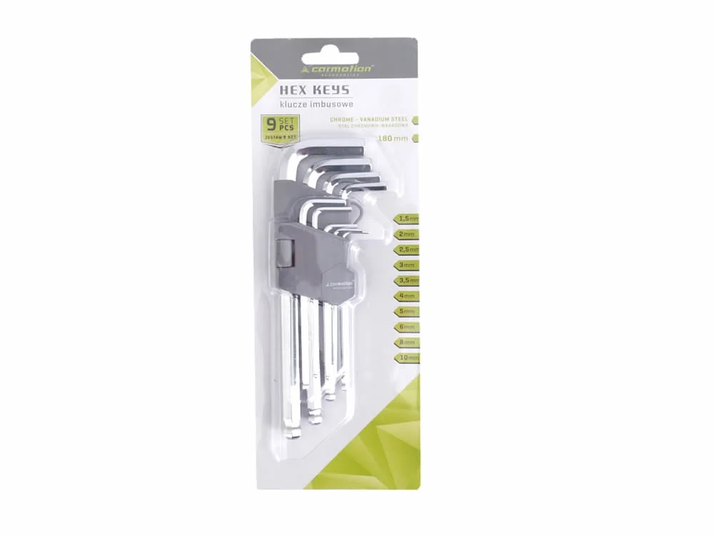 Klucze imbusowe 9 szt. 180 mm — ujęcie 2