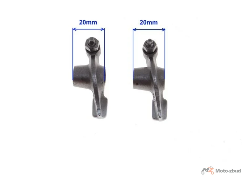 Dźwigienka zaworowa komplet 2 szt. GY6 50cc — Kinroad XT50QT-2 Delfin / Longjia LJ50QT-E Caper — ujęcie 5