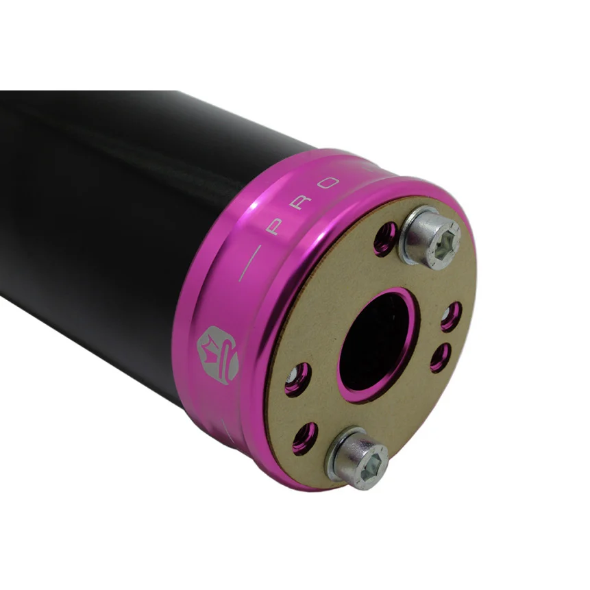 Końcówka wydechu KRM Pro Ride aluminium czarno różowa 90-110 cm³ — ujęcie 3