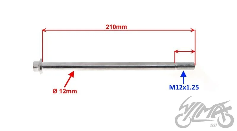 Oś wahacza tył fi12×210 — ujęcie 2
