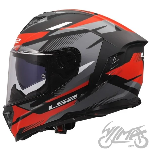 Kask LS2 FF818 Storm III Komai Black Red — rozmiar M — ujęcie 2