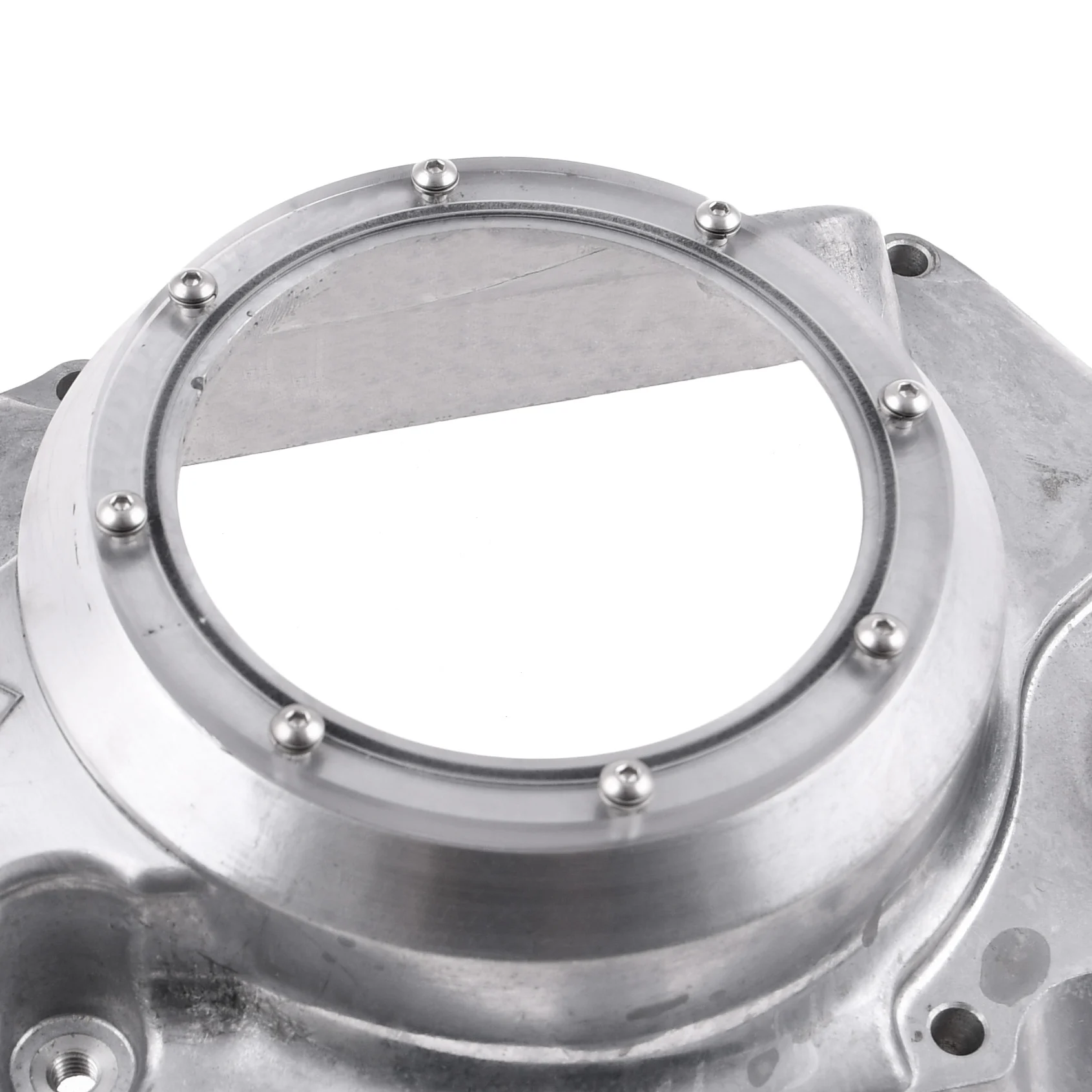 Pokrywa silnika Simson S51 SR50 lewa obrotomierz clear aluminium — ujęcie 2