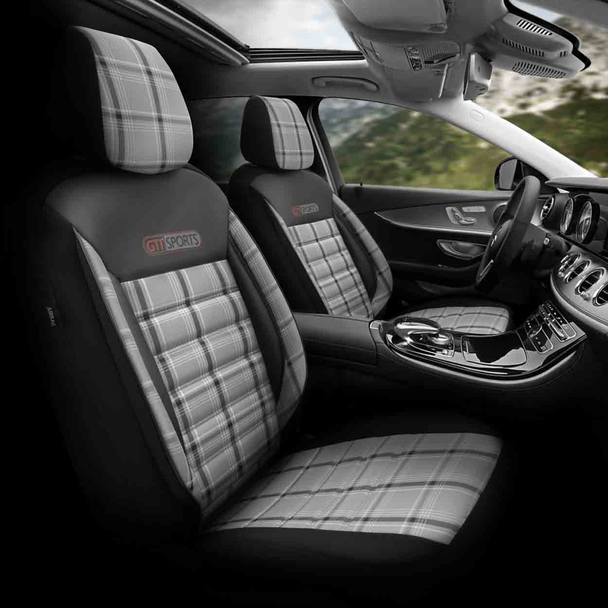 Komplet pokrowców na fotele samochodowe OTOM GTI 811 3-ZIP — ujęcie 3