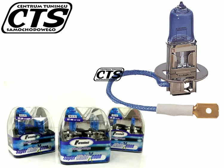 Żarówka H3 12V 55W FARENHEIT Super White Xenon 2szt. — ujęcie 2