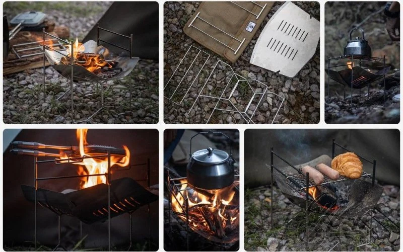 Grill palenisko przenośny składany camping — ujęcie 2