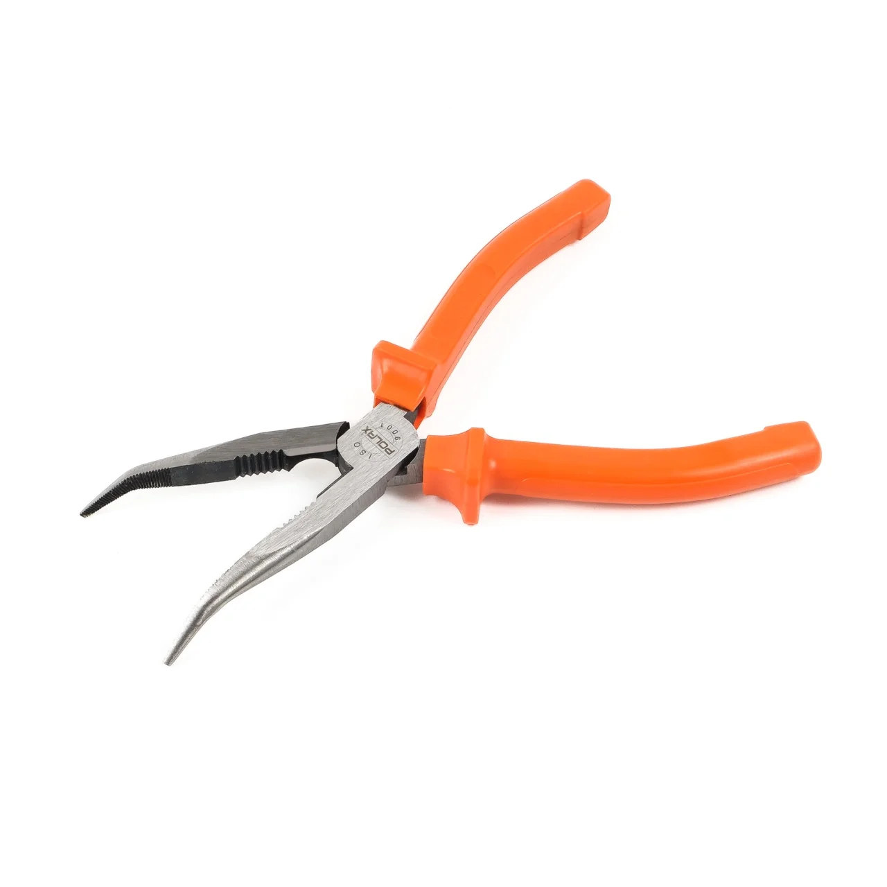 Szczypce wydłużone wygięte uchwyty plastikowe Cr-V 200 mm — ujęcie 5