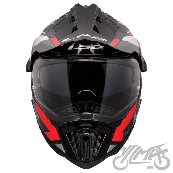 Kask LS2 MX701 Explorer C Frontier II Red — rozmiar M — ujęcie 3