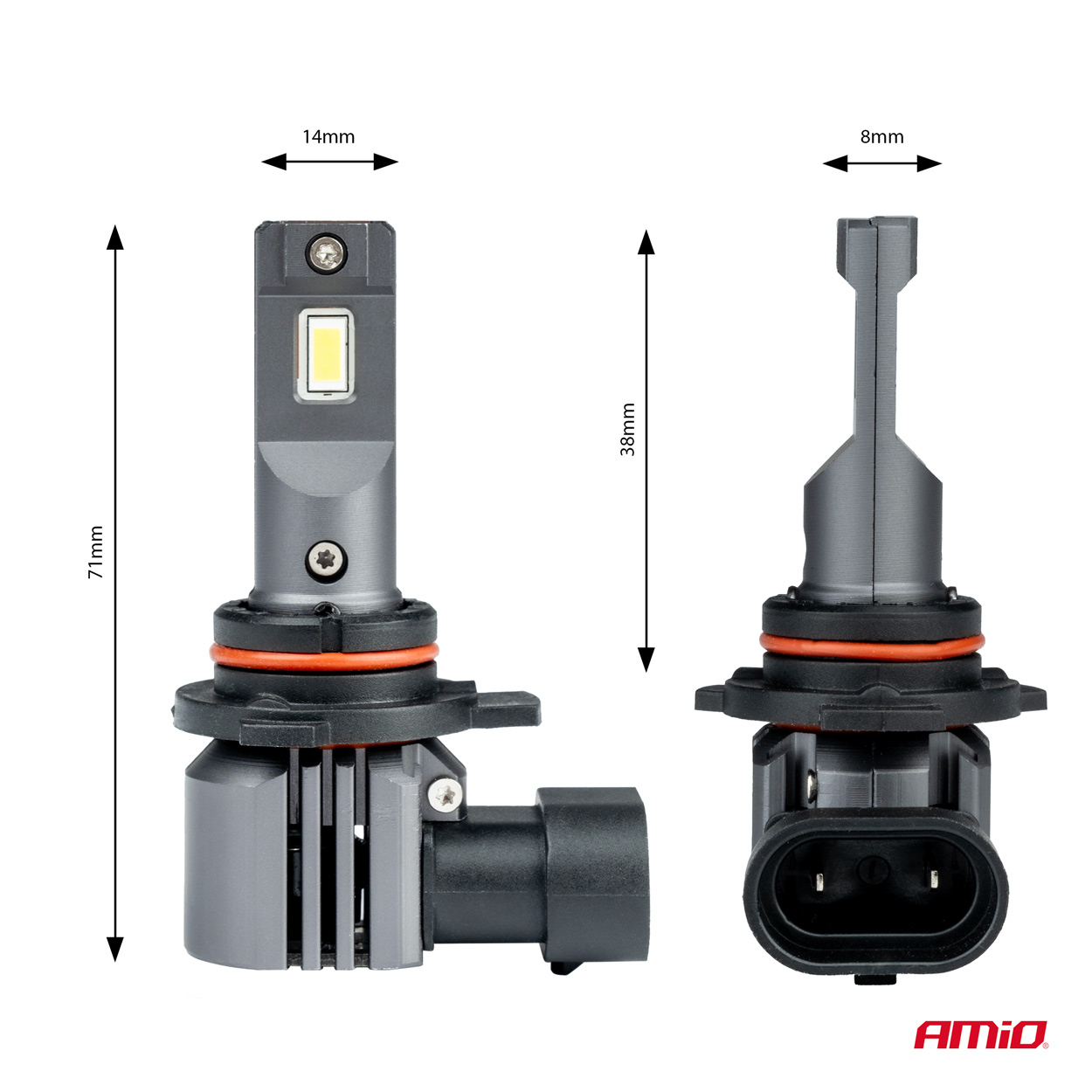 Żarówki samochodowe LED seria X4 Aviator HIR2 9012 6500K Canbus — ujęcie 3