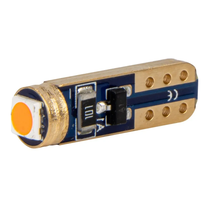 Żarówka W1W T5 12V 1xLED SMD3030 czerwona AMIO (2szt.) — ujęcie 2