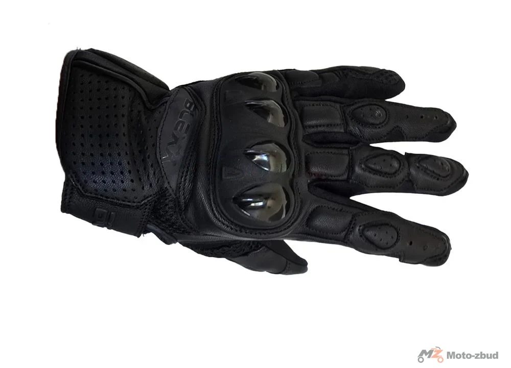 Rękawice tekstylno-skórzane krótkie BLEXX EG-2525 czarne XL — ujęcie 2
