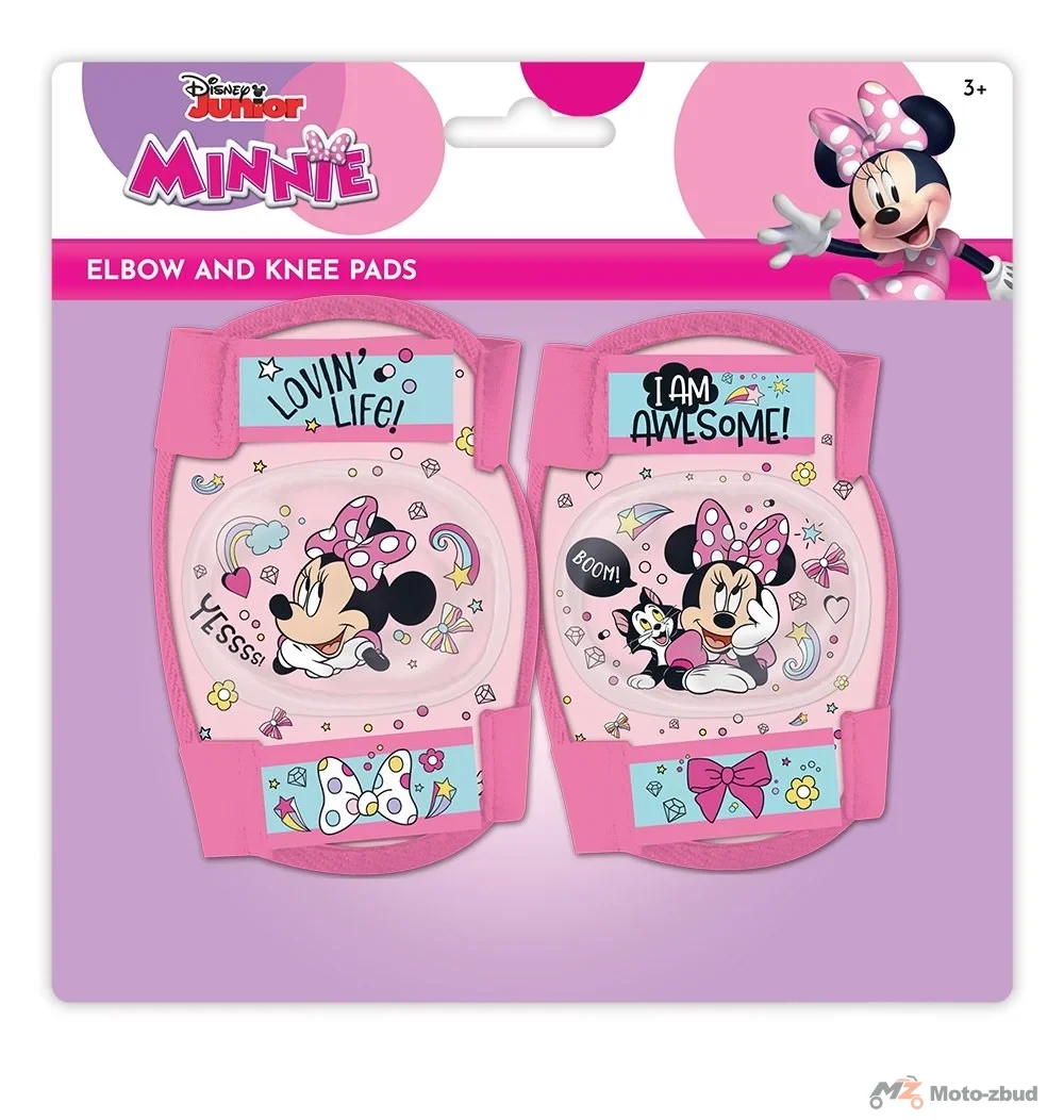 Ochraniacze rowerowe - kolana i łokcie - minnie — ujęcie 2