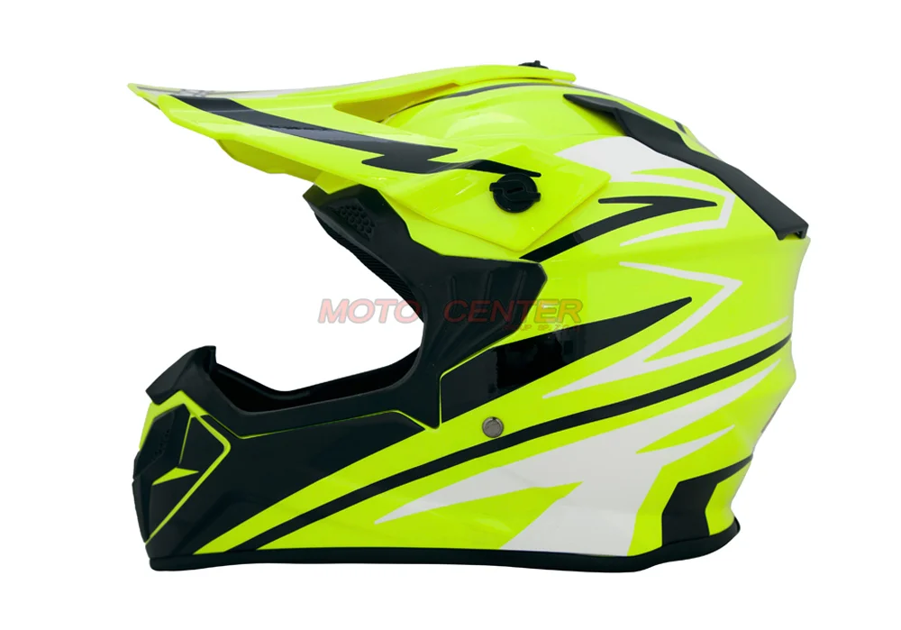 Kask crossowy BLEXX Dziecięcy MD-911 Junior seledynowy/czarny L Homologacja ECE — ujęcie 2