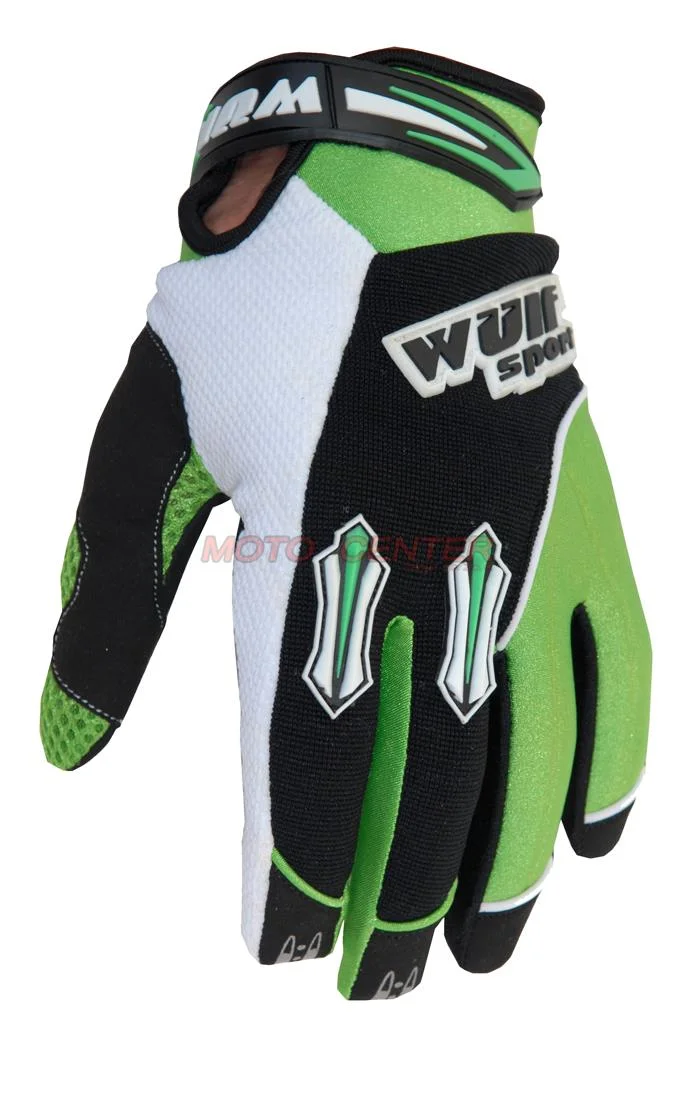 Rękawice crossowe Junior Wulf Stratos Green XXXS — ujęcie 1