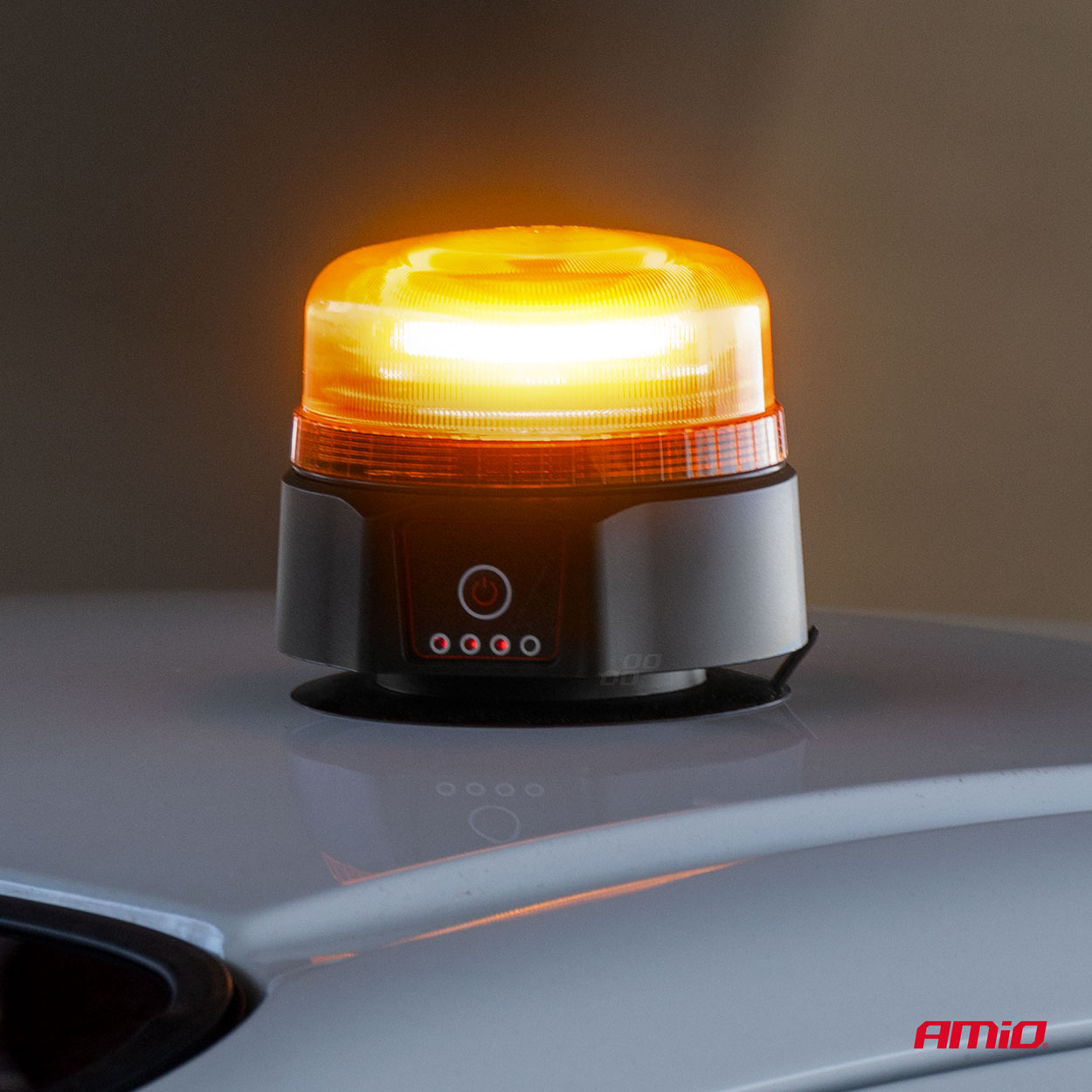 Bezprzewodowa lampa ostrzegawcza kogut LED z pilotem R65 R10 12 V 24 V — ujęcie 2
