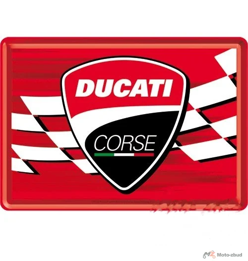Pocztówka 14X10 Ducati corse - logo racing 10350