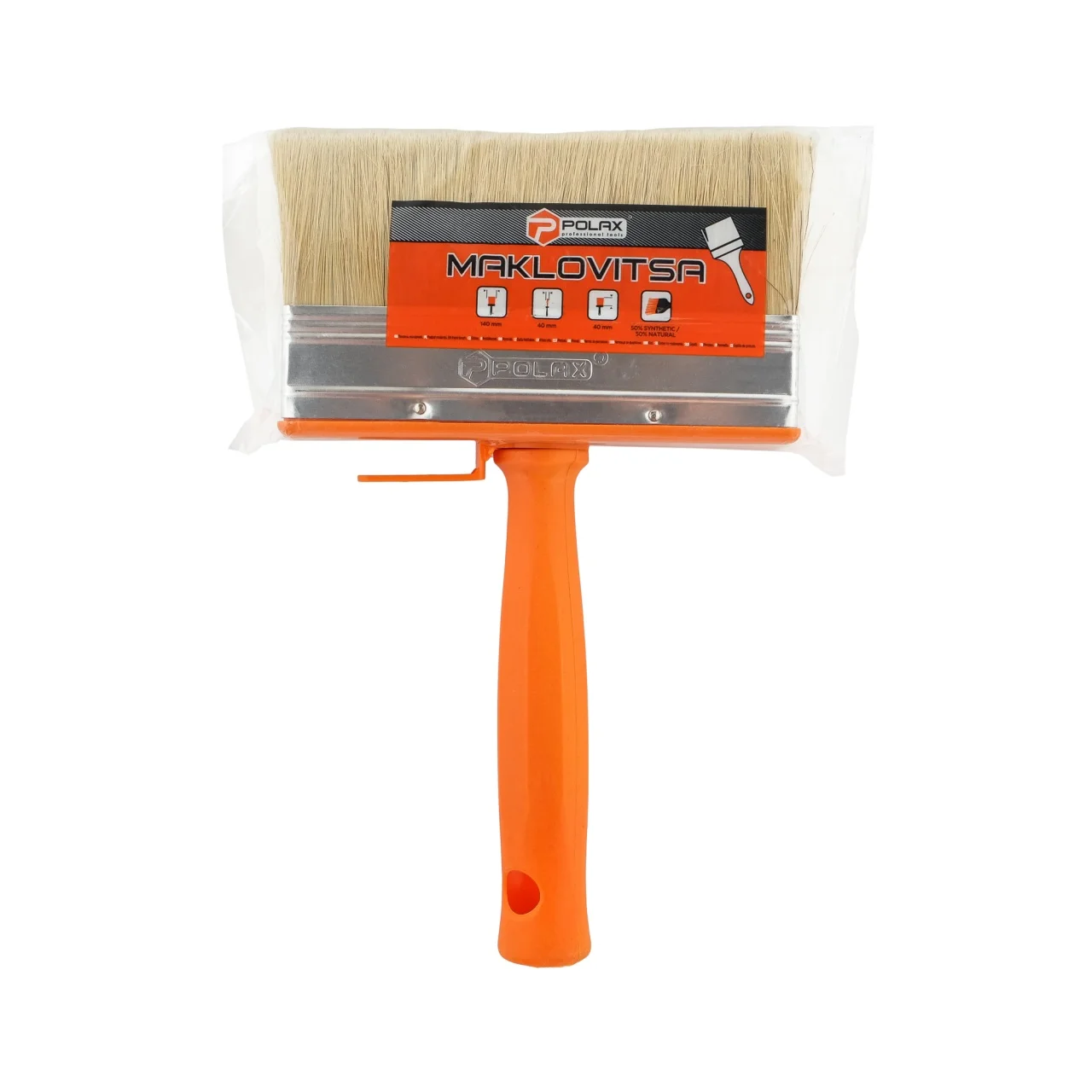 Pędzel tapetowy ławkowiec tapeciak Maklovitsa mieszane włosie 14 cm Polax — ujęcie 2