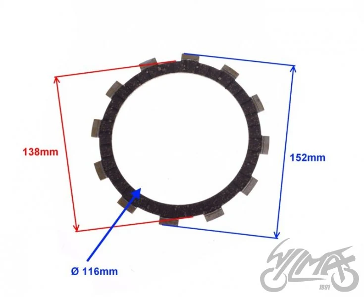 Tarcza sprzęgła do Shineray ATV300 ste — ujęcie 2