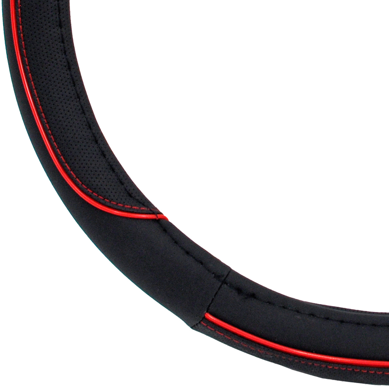 Pokrowiec nakładka na kierownicę samochodową M 37-39cm SWC-07-M — ujęcie 2