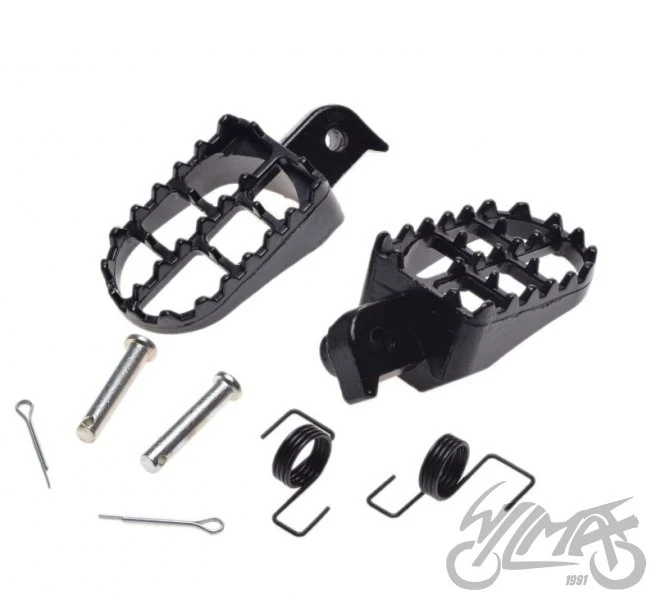 Podnóżek kierowcy czarny do pit bike typu CRF50 — ujęcie 1