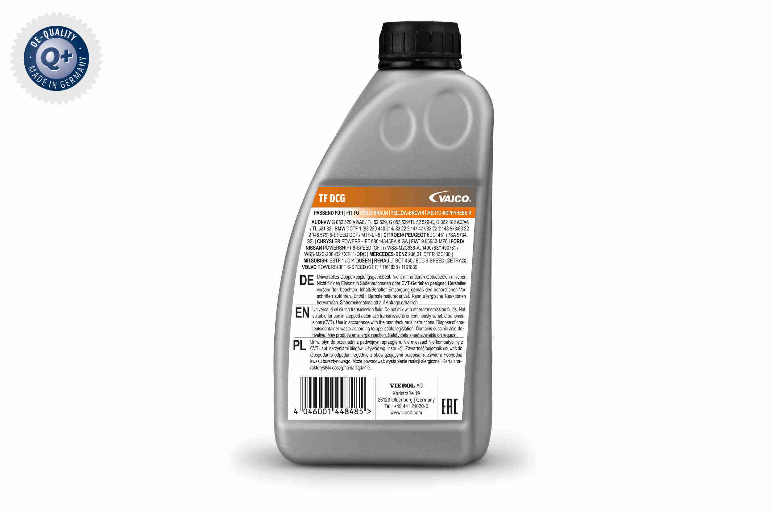 Olej VIEROL ATF do automatycznych skrzyń biegów DCT/DSG Fluid 1 l — ujęcie 3
