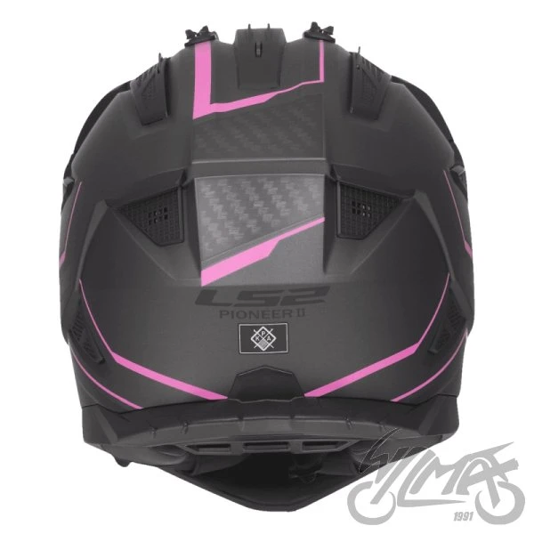 Kask adventure LS2 MX702 Pioneer II Atron — szaro-różowy, L — ujęcie 5