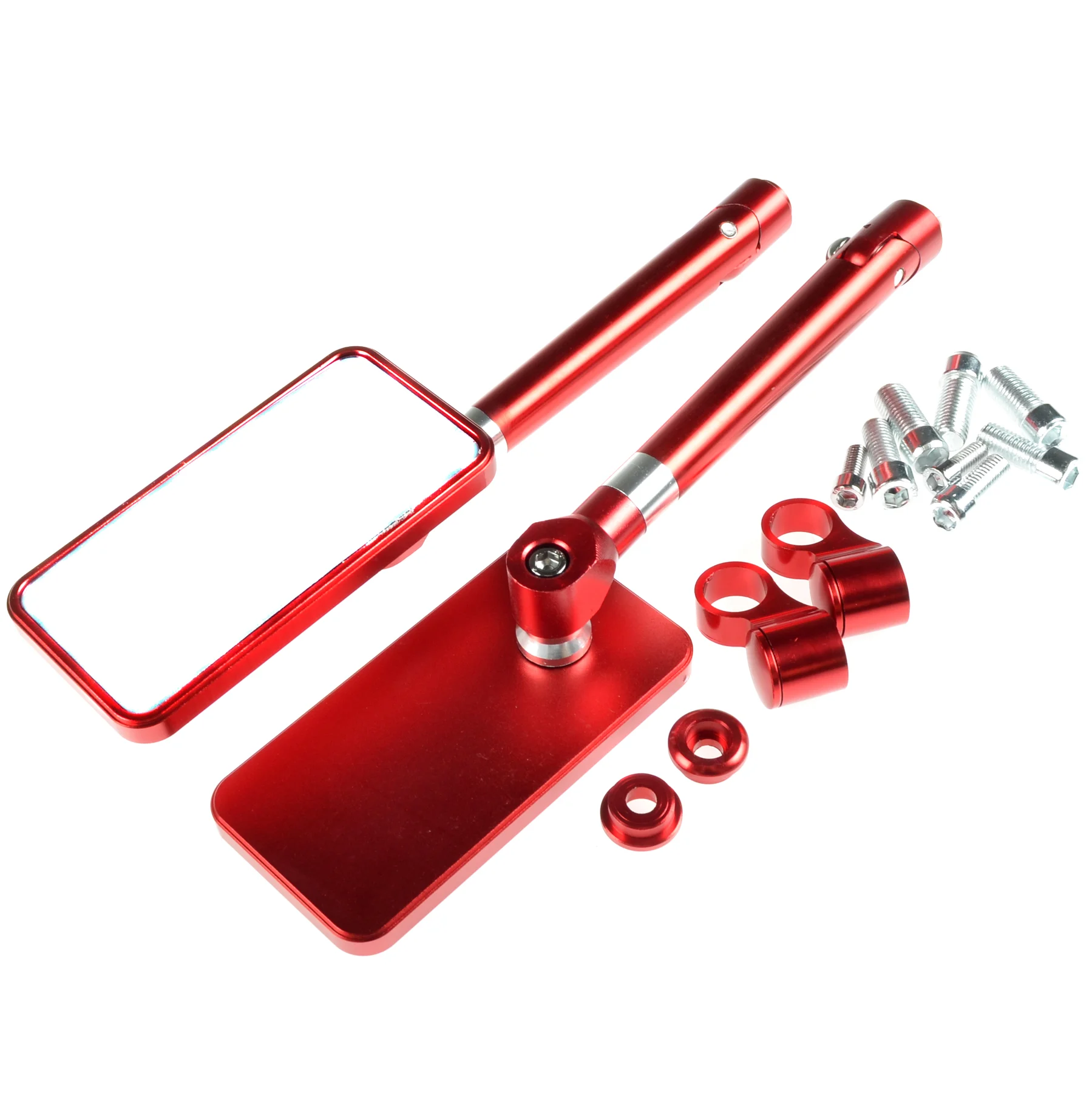 Lusterko czerwone racing V3 aluminium Replika kpl. — ujęcie 1