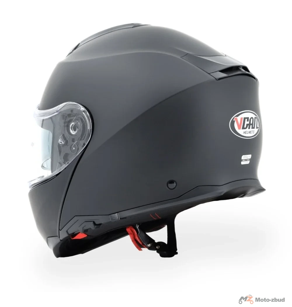 Kask VCAN model H272 Black Matt z podnoszoną szczęką i blendą czarny mat XL — ujęcie 4