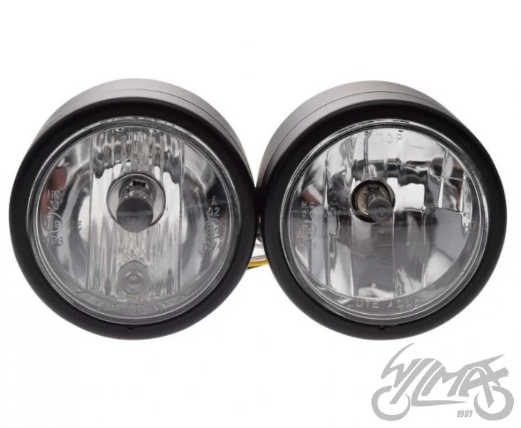 Lampa H7 + H4 ECE zestaw 110 mm czarny mat — ujęcie 2
