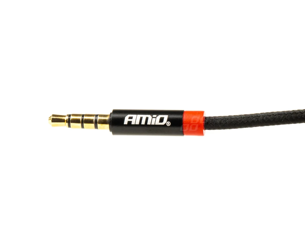 Kabel AUX MINI JACK 3,5mm oplot 100cm — ujęcie 4