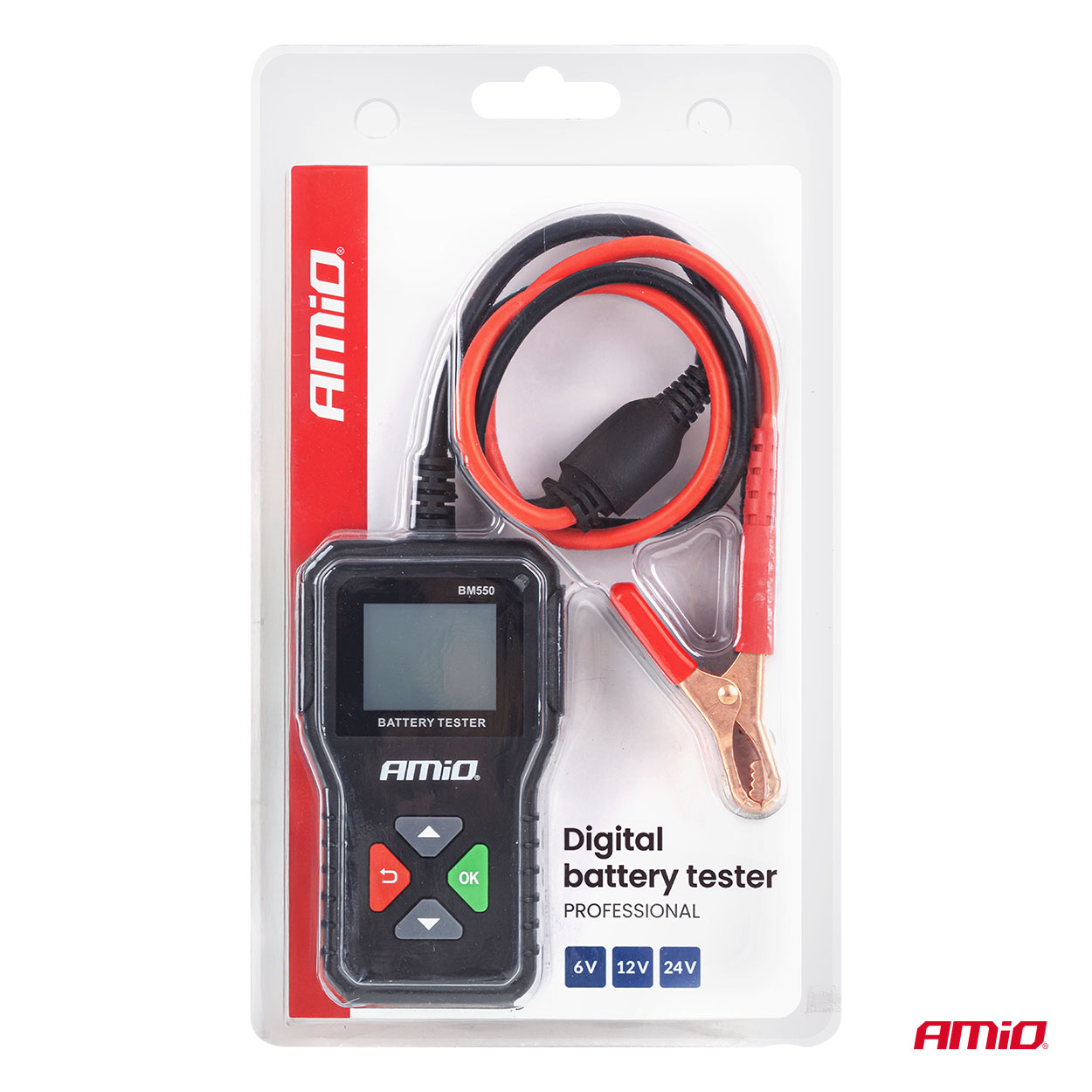 Cyfrowy tester akumulatora 2–220 Ah 6 V 12 V 24 V — ujęcie 10