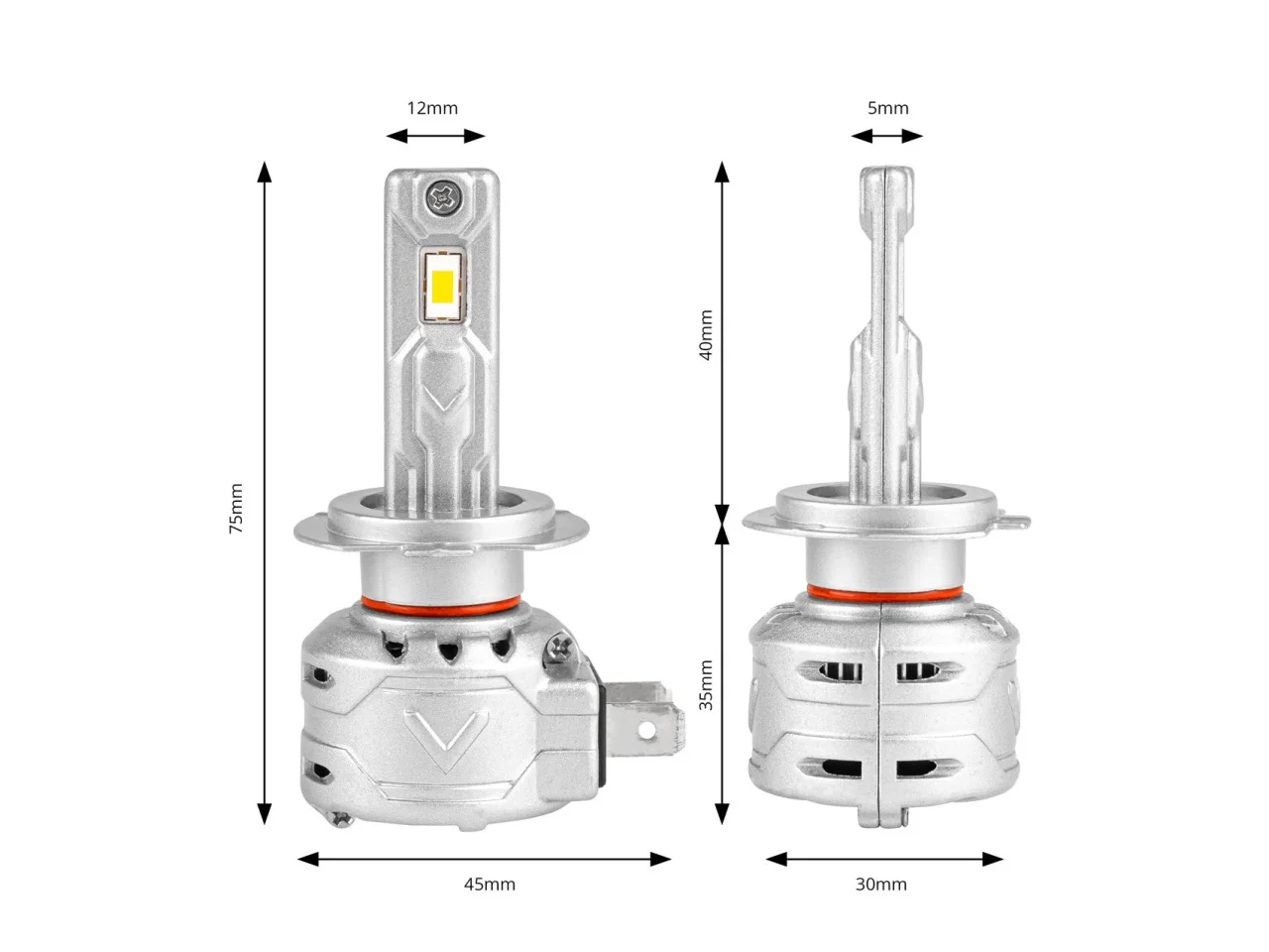 Żarówki samochodowe H7 LED X2 Series AMIO — ujęcie 5