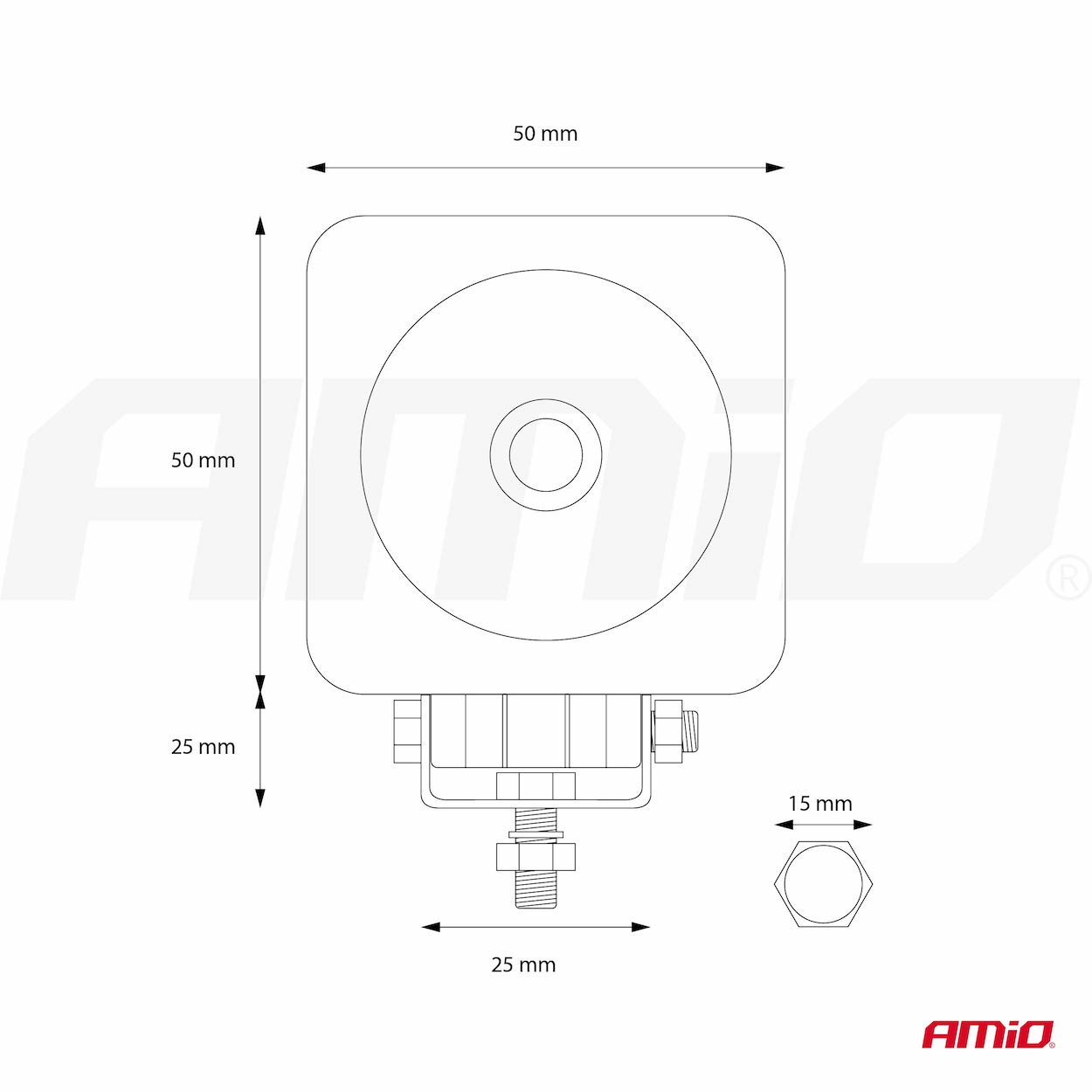 Lampa robocza LED szperacz AWL18 12 V 24 V — ujęcie 11
