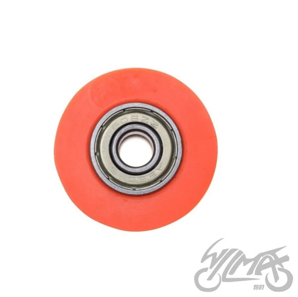 Rolka prowadząca łańcucha 38 mm — otwór 8 mm, pomarańczowa, AW567722 — ujęcie 2