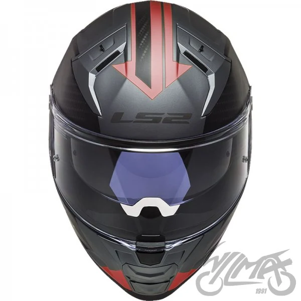 Kask LS2 FF811 Vector II Splitter M.Tit Red — rozmiar XXL — ujęcie 3